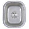 Nantucket Sinks NS1512 15 Inch Rectangle Undermount Stainless Steel Bar/Prep Sink