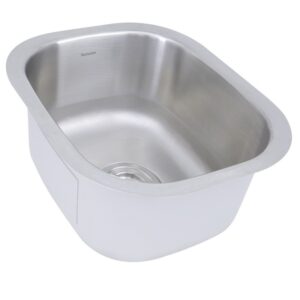 Nantucket Sinks NS1512 15 Inch Rectangle Undermount Stainless Steel Bar/Prep Sink