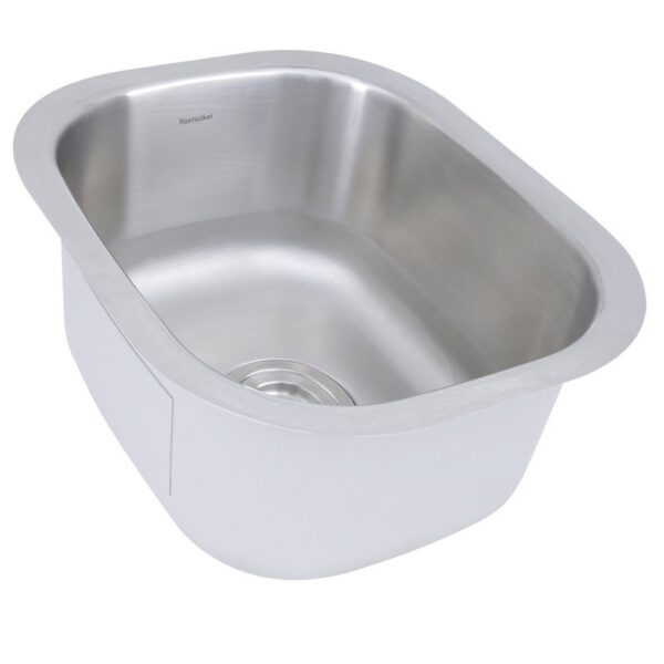 Nantucket Sinks NS1512 15 Inch Rectangle Undermount Stainless Steel Bar/Prep Sink