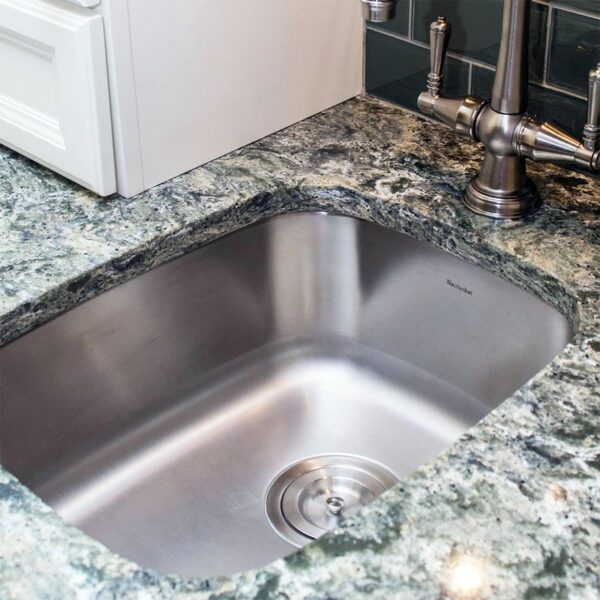 Nantucket Sinks NS20 Quidnet Rectangle Undermount Stainless Steel Bar/Prep Sink