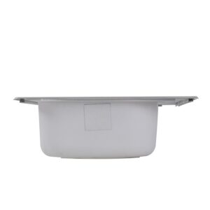 Nantucket Sinks NS2522-8 25 Inch Rectangle Single Bowl Self Rimming Stainless Steel Drop In Kitchen Sink, 18 Gauge