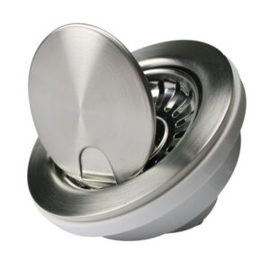 Nantucket Sinks NS35LCC Flip Drain with Strainer and 'Crumb Cup' Lid