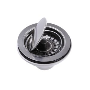 Nantucket NS35LCC-CH Premium Kitchen Chrome Flip Top Crumb Cup Inch Kitchen Drain