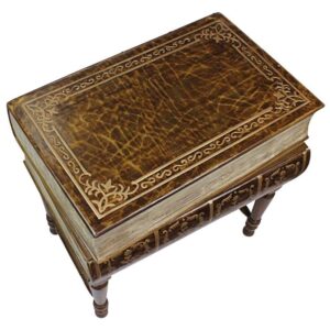 Design Toscano OA946 24 1/2 Inch Stacked Books of Shakespeare Side Table