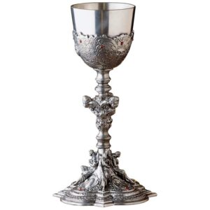 Design Toscano PA1004 5 1/2 Inch Santa Croce Italian Pewter Chalice