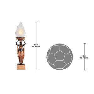 Design Toscano PD0198 5 1/2 Inch Egyptian Torch Offering Lamp