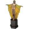 Design Toscano PD60713 11 1/2 Inch Majestic Maiden Art Deco Lamp