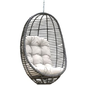 Panama Jack PJO-1601-GRY-2HC Graphite 36 Inch 2 PC Hanging Chair with Cushions