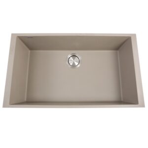 Nantucket Sinks PR3018 Large Single Bowl Undermount Granite Composite