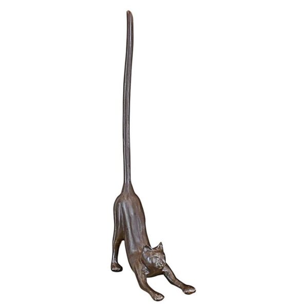 Design Toscano QH14041 8 Inch Kitty Crouch Iron Paper Towel Holder