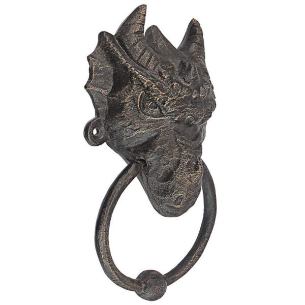 Design Toscano QH18266 3 1/2 Inch Dragon Head Door Knocker