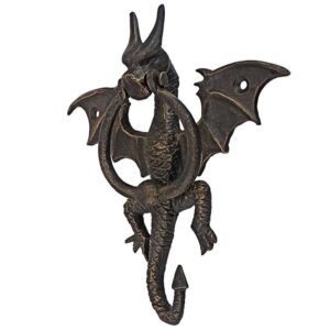 Design Toscano QH18636 6 Inch Tintagel Dragon Door Knocker