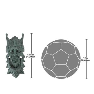 Design Toscano QH9100 6 Inch Castle Gladstone Greenman Doorknocker