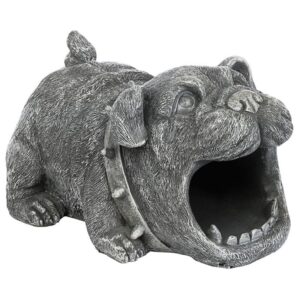 Design Toscano QM7512105 6 1/2 Inch Butch the Bulldog Rain Gutter