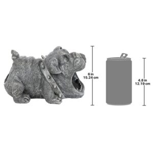 Design Toscano QM7512105 6 1/2 Inch Butch the Bulldog Rain Gutter