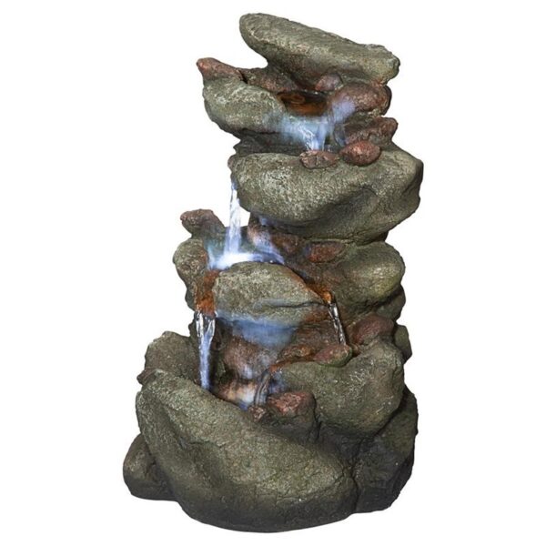 Design Toscano QN170014 7 1/2 Inch Rocky Range Pass Waterfall Fountain