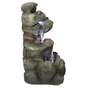 Design Toscano QN170014 7 1/2 Inch Rocky Range Pass Waterfall Fountain