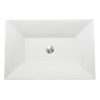 Nantucket Sinks RC73040W Cannes Italian Fireclay Semi-Recessed Sink in White