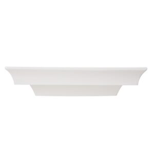 Nantucket Sinks RC73040W Cannes Italian Fireclay Semi-Recessed Sink in White