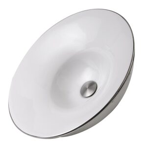 Nantucket Sinks RC77240P St. Malo Italian Fireclay Vanity Sink