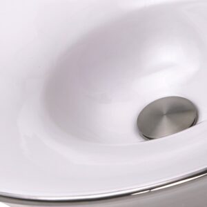 Nantucket Sinks RC77240P St. Malo Italian Fireclay Vanity Sink