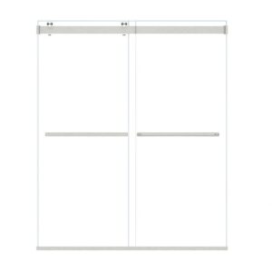 Altair SD80164-BP Marcelo 64 x 76 Inch By Pass Frameless Shower Door with Clear Glass