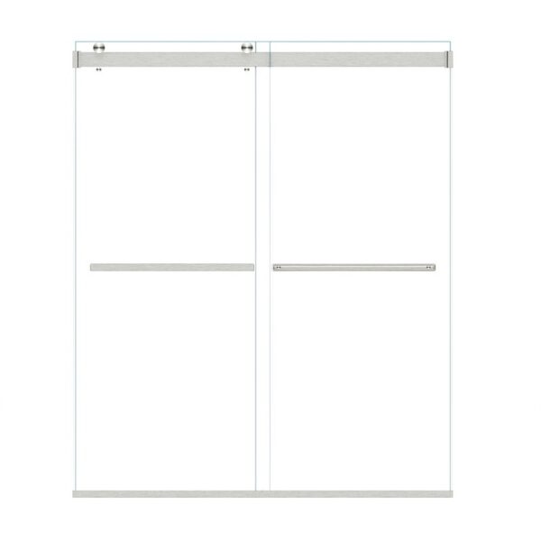 Altair SD80164-BP Marcelo 64 x 76 Inch By Pass Frameless Shower Door with Clear Glass