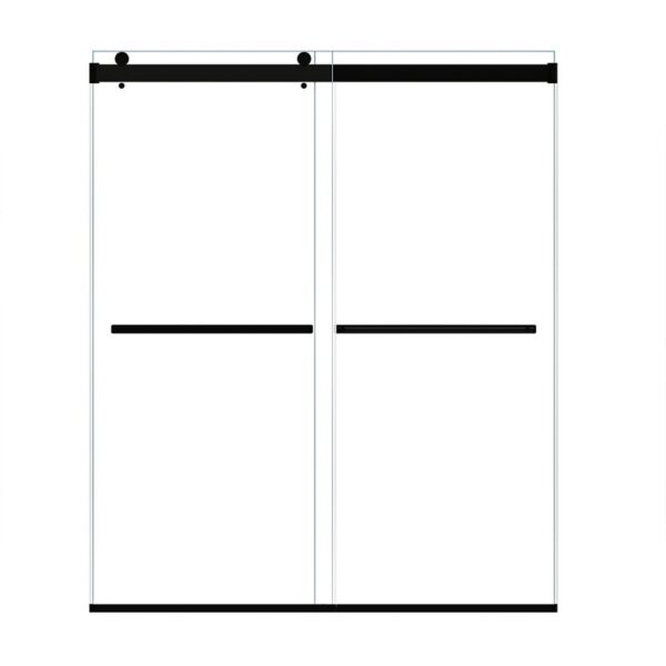 Altair SD80164-BP Marcelo 64 x 76 Inch By Pass Frameless Shower Door with Clear Glass