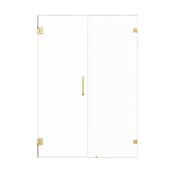 Altair SD80652-HI Roisin 52 x 74 Inch Frameless Hinged Shower Door with Clear Glass