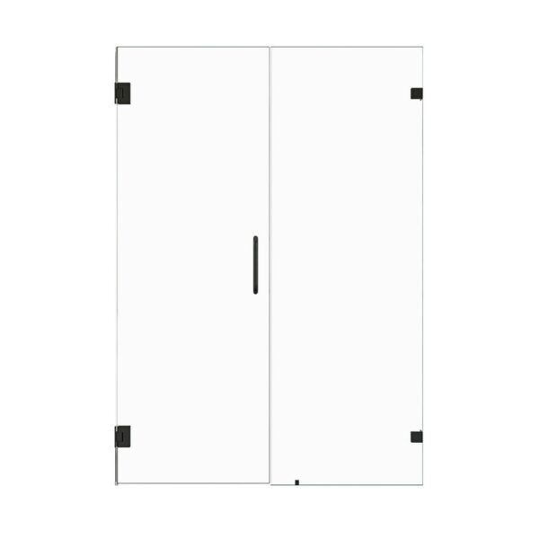 Altair SD80652-HI Roisin 52 x 74 Inch Frameless Hinged Shower Door with Clear Glass