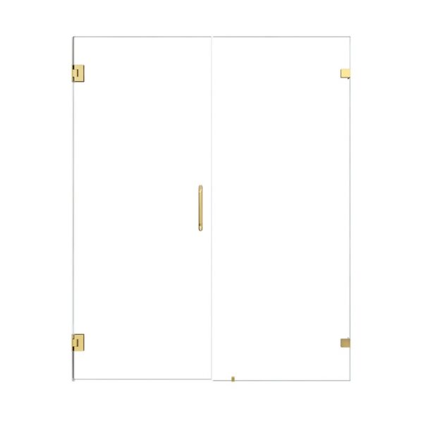 Altair SD80660-HI Roisin 60 x 74 Inch Frameless Hinged Shower Door with Clear Glass