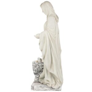 Design Toscano SH2002 13 1/2 Inch Virgin of Lourdes Fountain