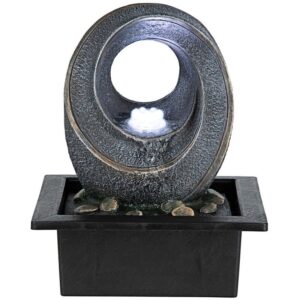 Design Toscano SH205011 8 1/2 Inch Bubbling Circle Tabletop Fountain