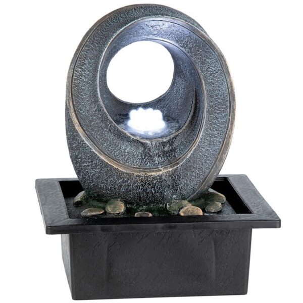 Design Toscano SH205011 8 1/2 Inch Bubbling Circle Tabletop Fountain