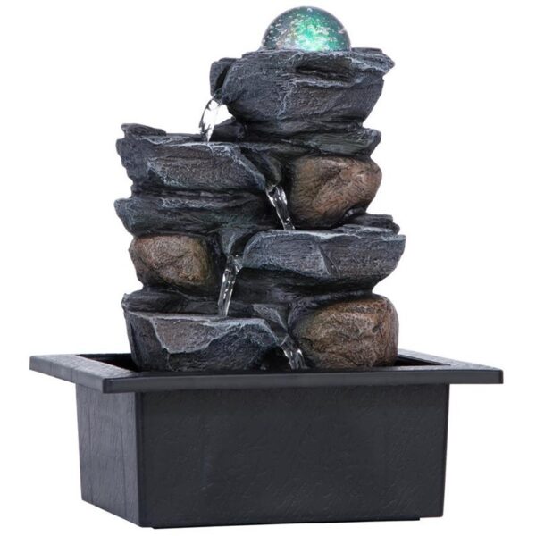 Design Toscano SH205016 8 Inch Spinning Orb Tabletop Fountain