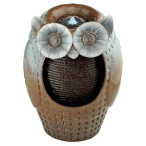 Design Toscano SH382534 11 Inch Professor Owl Garden Fountain