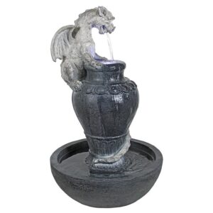 Design Toscano SH382629 19 Inch Viper Dragon and Celtic Spring Fountain