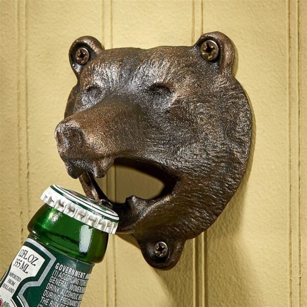 Design Toscano SP1622 3 1/2 Inch Grizzly Bear of the Woods Bottle Opener