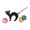 Design Toscano SP2310 5 Inch Cat Bottle Opener with Corkscrew Tail - Black