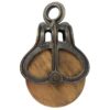 Design Toscano SP3610 6 1/2 Inch Large Iron and Wood Farm Pulley