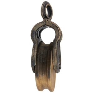 Design Toscano SP3610 6 1/2 Inch Large Iron and Wood Farm Pulley