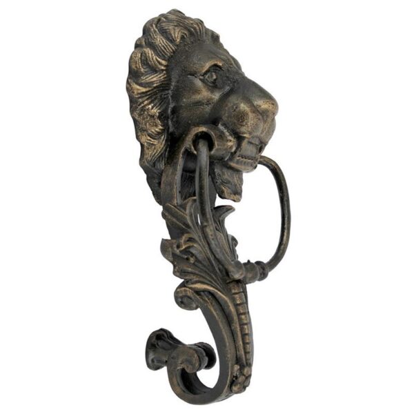 Design Toscano SP920 7 Inch Florentine Lion Cast Iron Door Knocker