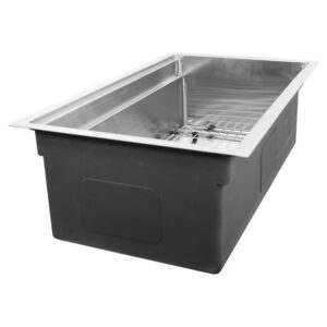 Nantucket SR-PS-3220-16 Pro Series 32 Inch Professional Prep Station Small Radius Undermount Stainless Kitchen Sink with Accessories