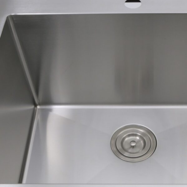 Nantucket Sinks SR2522-12-16 25 Inch Pro Series Rectangle Topmount Small Radius Corners Stainless Steel Laundry Sink