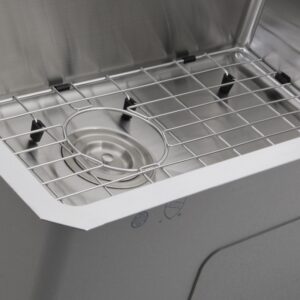 Nantucket Sinks SR2818-16 Pro Series 28 Inch Rectangle Single Bowl Undermount 16 Gauge Stainless Steel Kitchen Sink