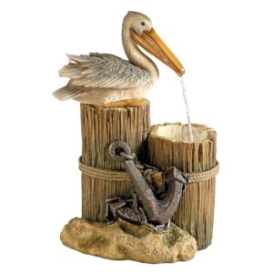 Design Toscano SS11780 11 Inch Pelicans Seashore Roost Fountain