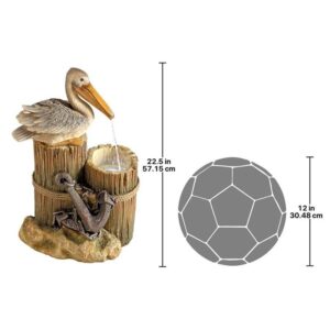 Design Toscano SS11780 11 Inch Pelicans Seashore Roost Fountain