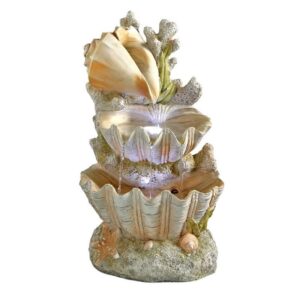 Design Toscano SS12719 12 Inch Oceans Bounty Cascading Shell Fountain