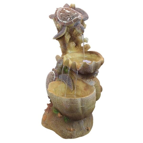 Design Toscano SS1646 19 Inch Turtle Cove Cascading Garden Fountain