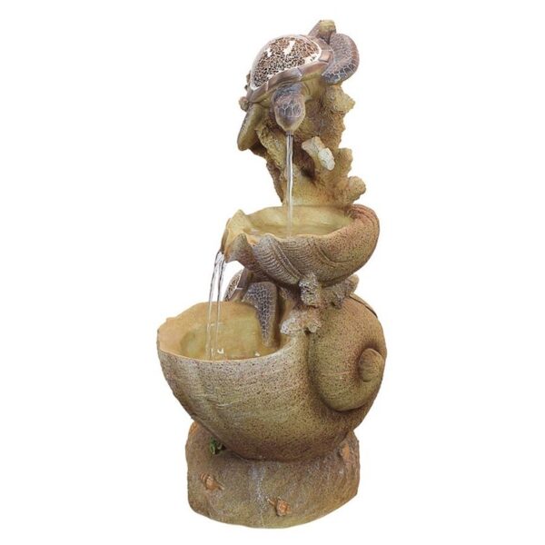 Design Toscano SS1646 19 Inch Turtle Cove Cascading Garden Fountain